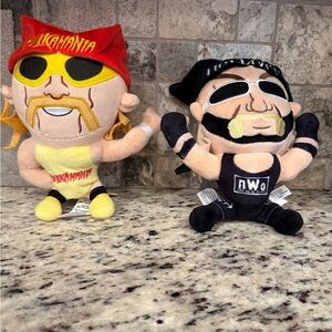 WWE 9 inch Hulk Hogan Plush Lot of 2